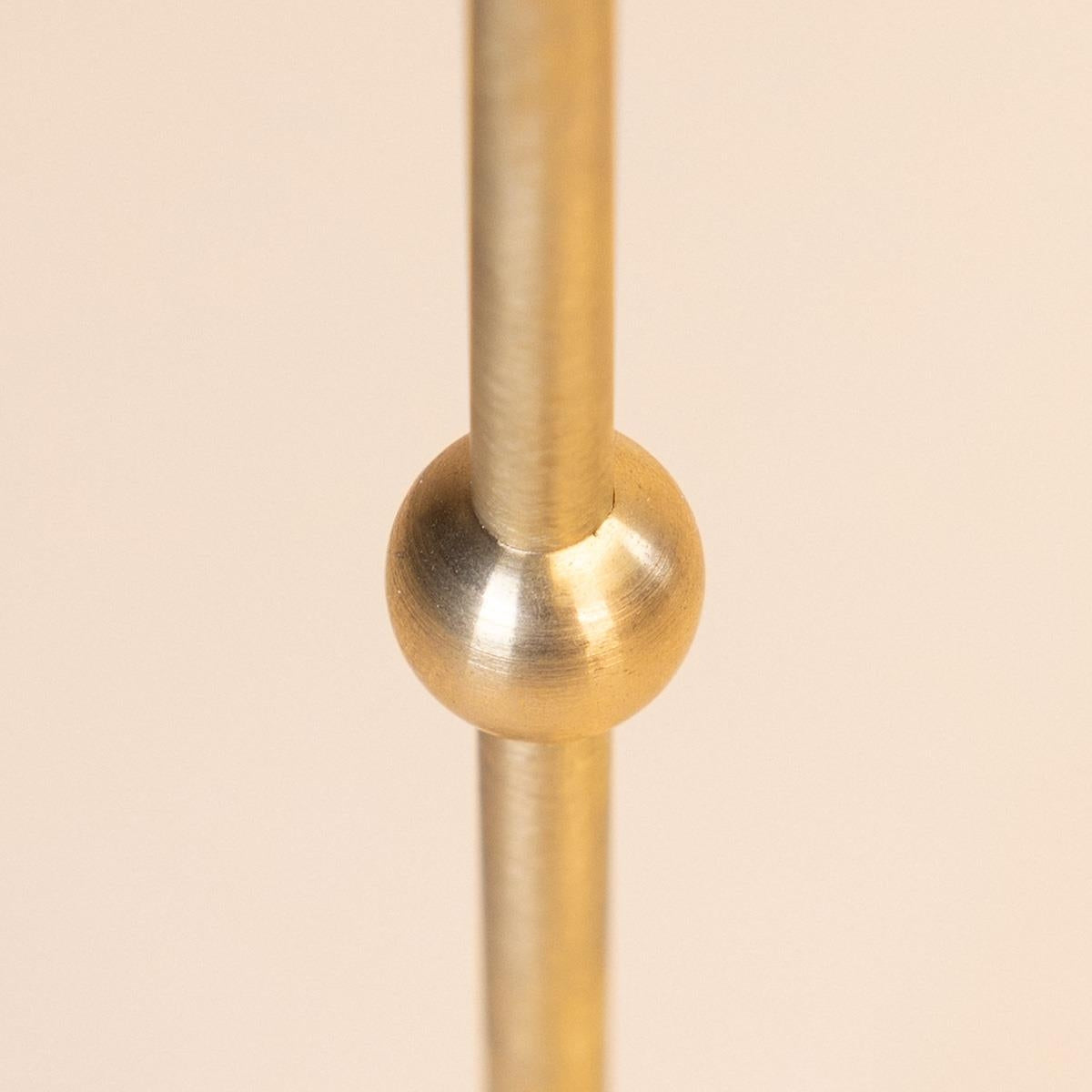 Tiffany Kerzenständer-Set aus Messing — 2 Stück