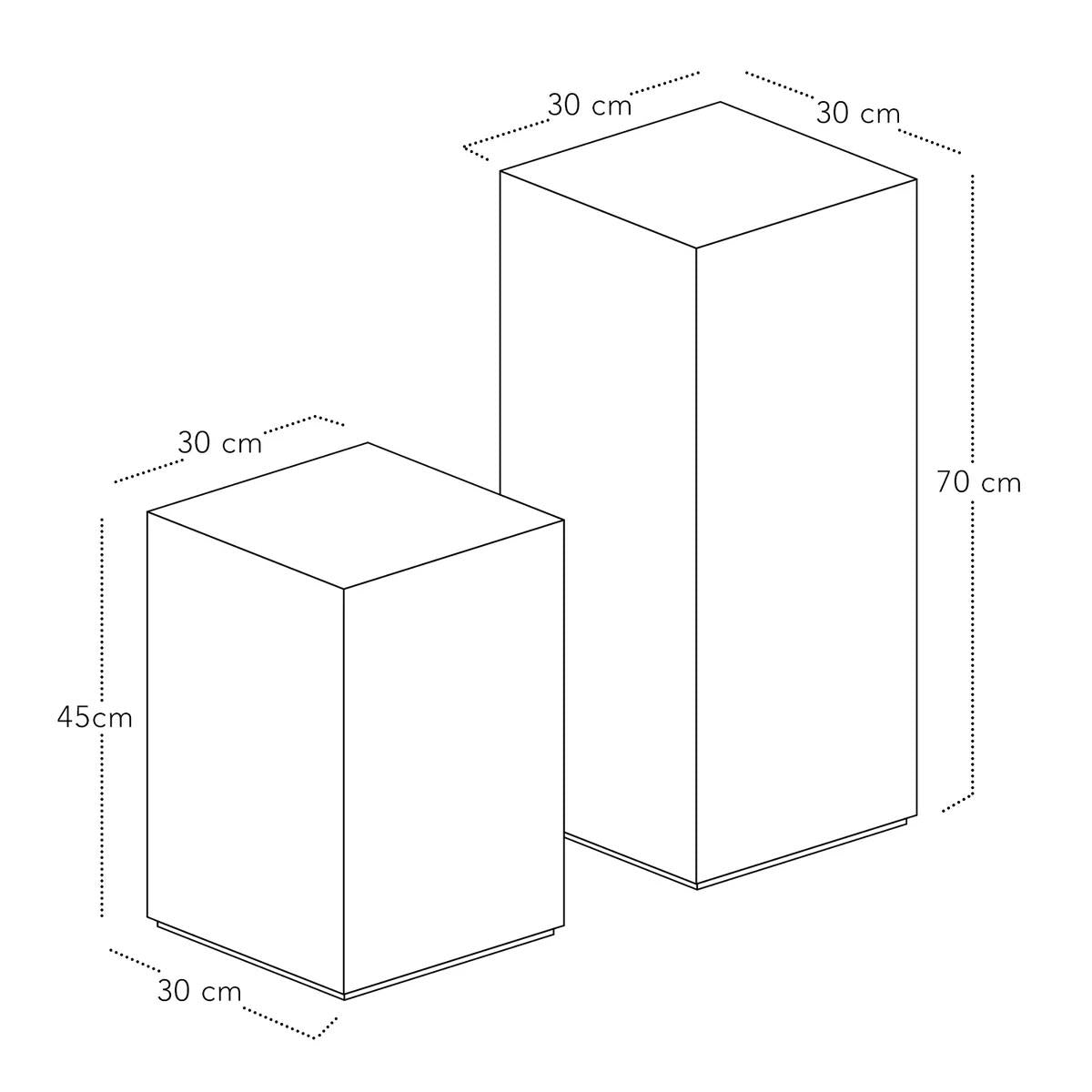 Baru Sehpa Siyah 70cm lifestyle - Chappal