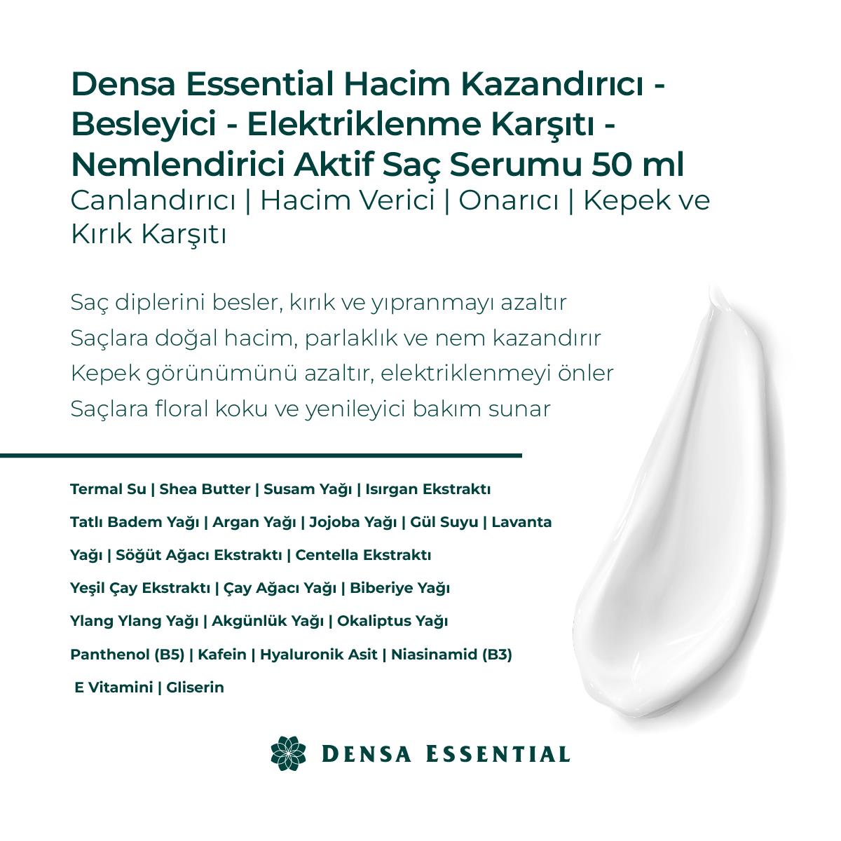 Densa Saç Serumu yakın çekim - Chappal