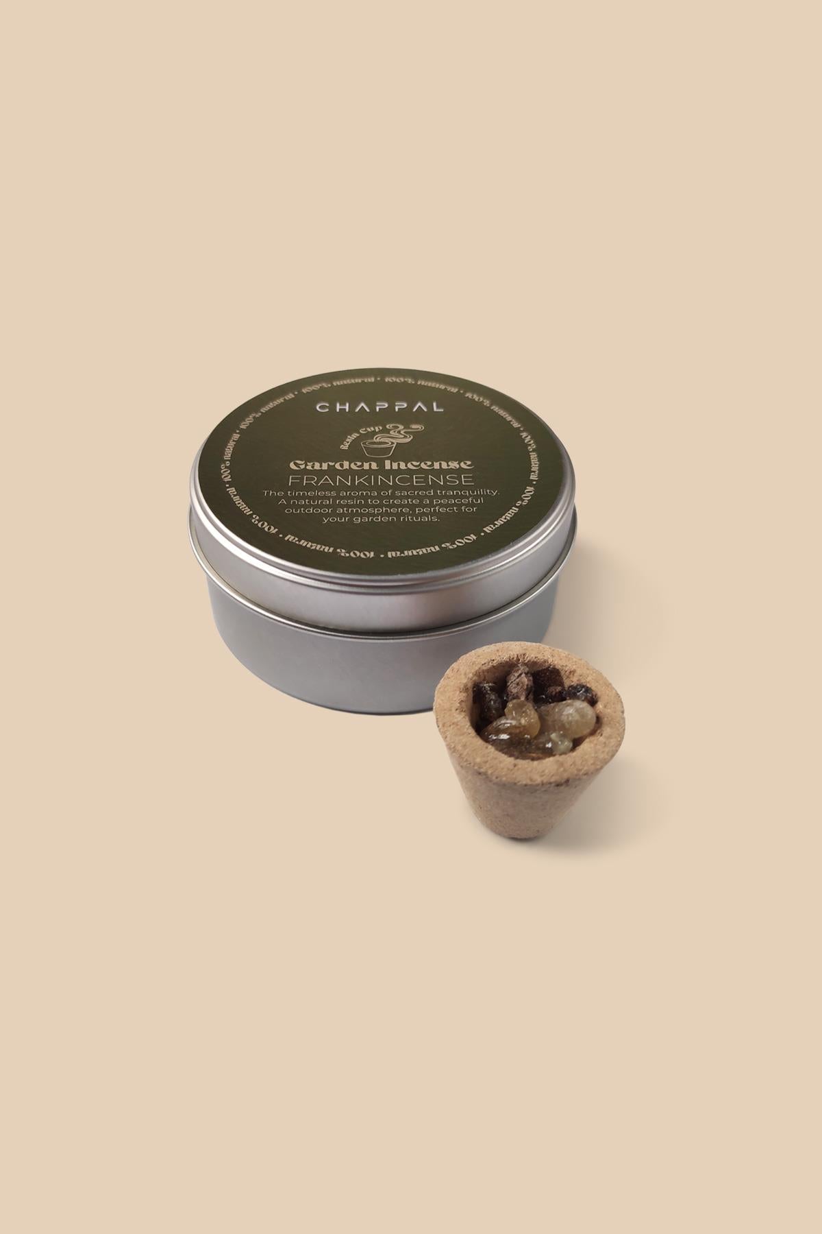 Frankincense Bahçe Tütsüsü 4 Resin Cup - Chappal