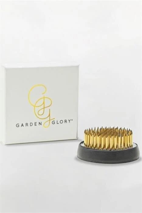 Garden Glory Kenzan İkebana Çiçek Kurbağası Orta - Black