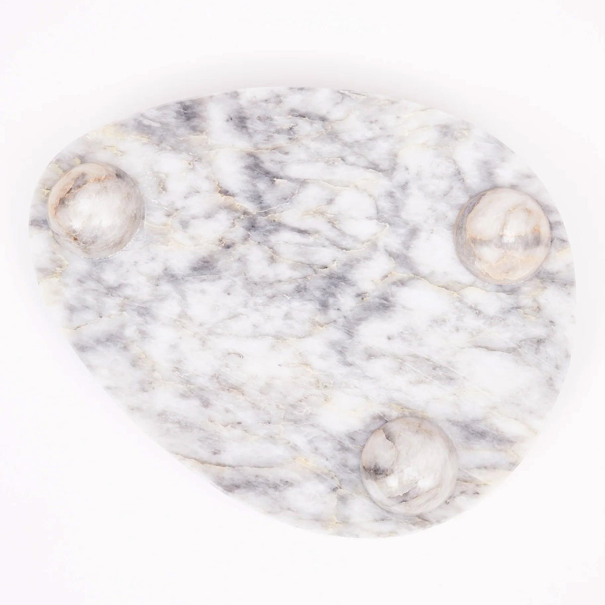 Oppal Arizona Slab Marble Serving Platter