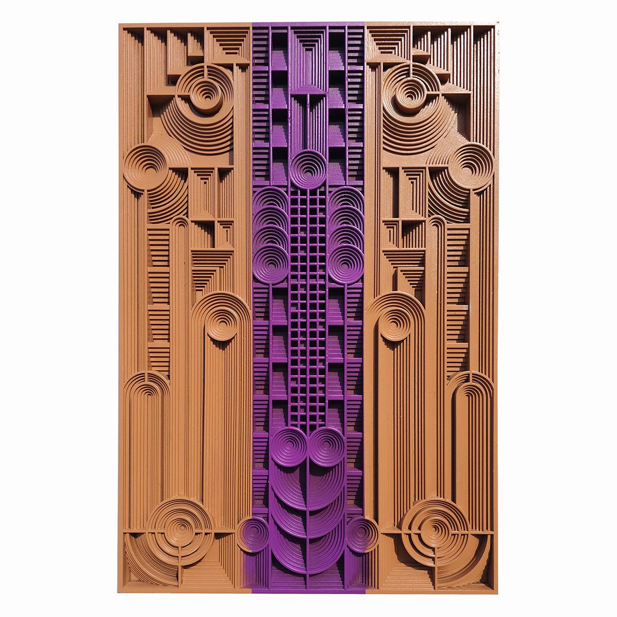 Prairie 40's – Frank Lloyd Wright Esintili Ahşap Tablo