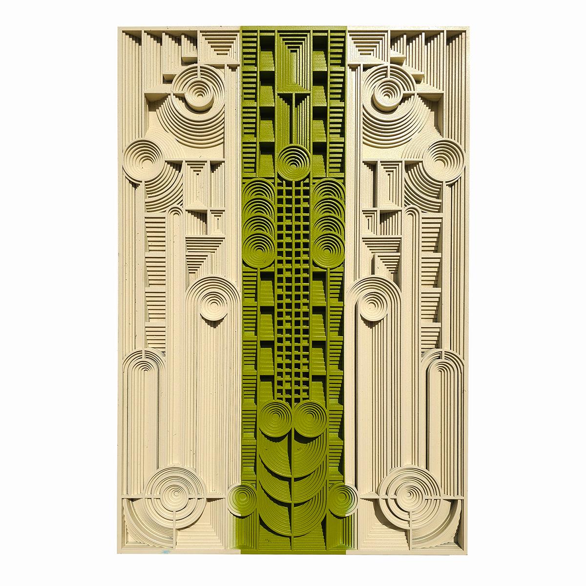Prairie 40's – Frank Lloyd Wright Esintili Ahşap Tablo