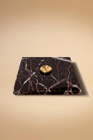 Golden Cherry Square Cone Incense Holder