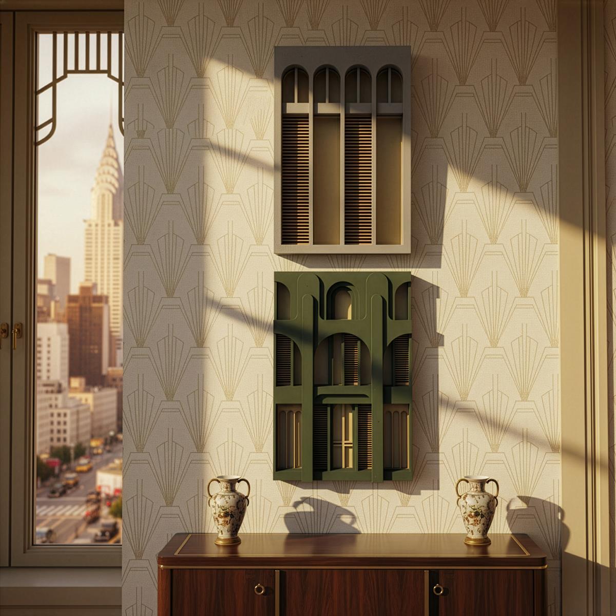 5th Avenue – New York Esintili Ahşap Tablo