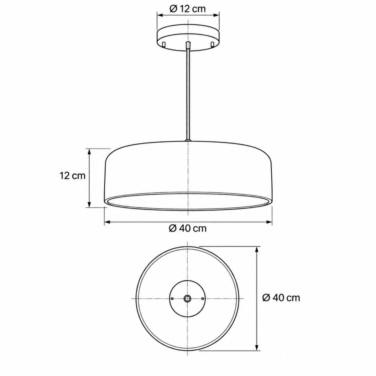 Orvea El Yapımı Cam Avize 40 Cm - 3