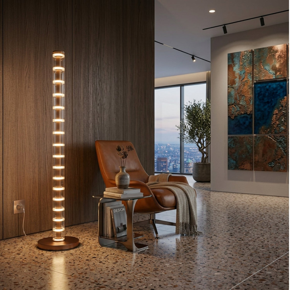 Bianca Modern Led Lambader 120 Cm - 4