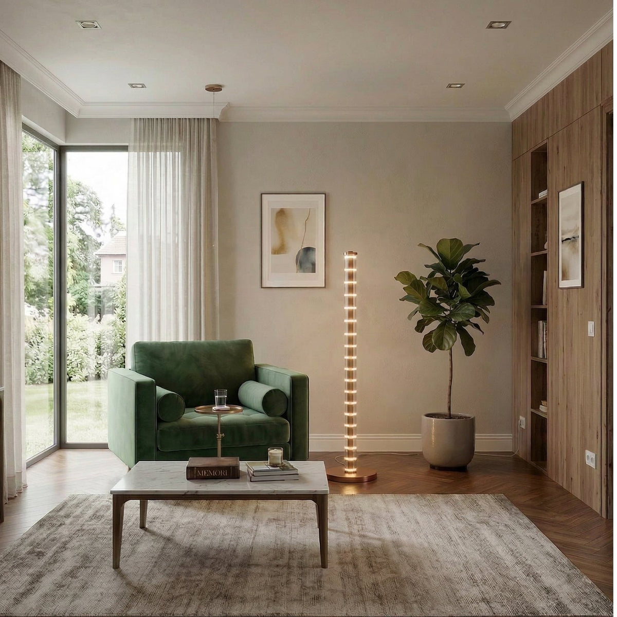 Bianca Modern Led Lambader 120 Cm - 5