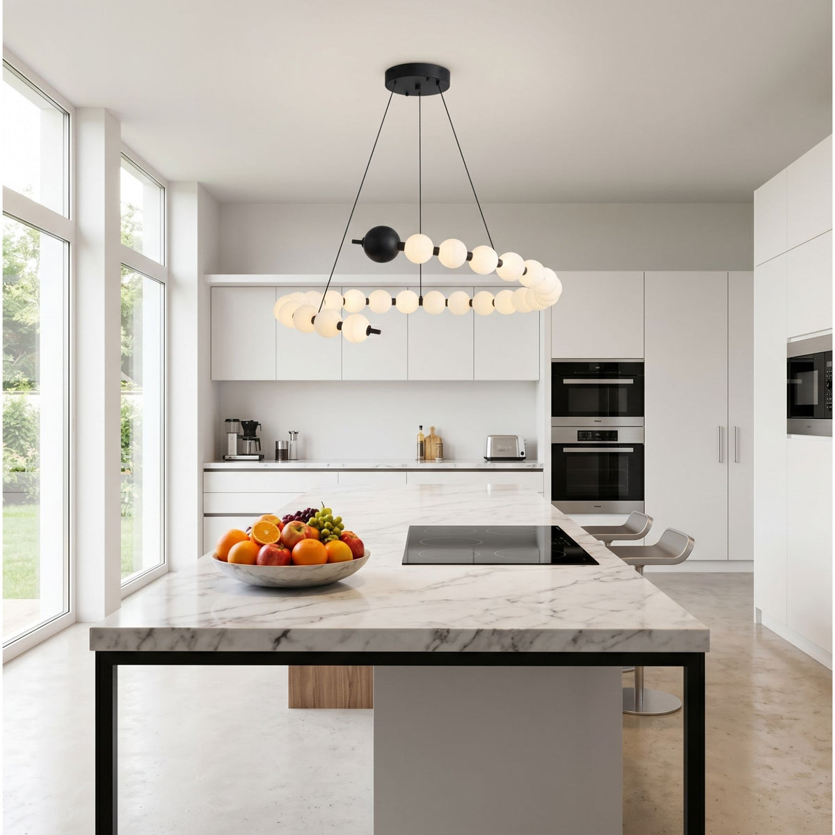 Pearl Grain Sarkıt Led Avize 100 Cm - 4