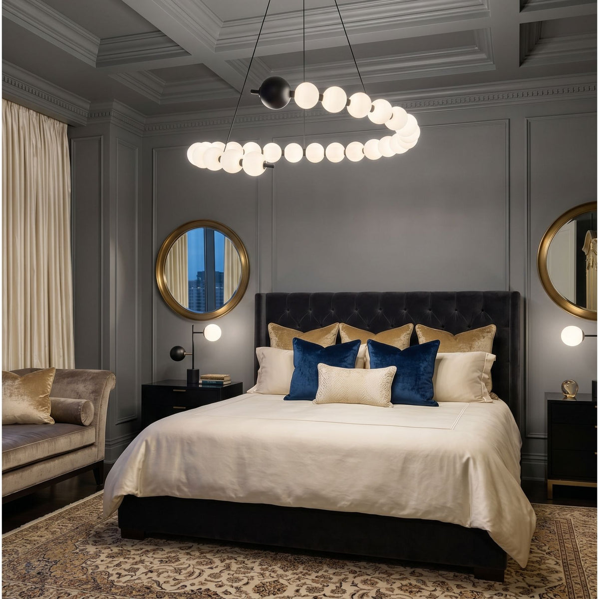 Pearl Grain Sarkıt Led Avize 100 Cm - 3