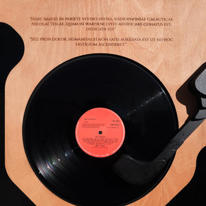 Celestial – Vinil Plak Detaylı Ahşap Duvar Dekoru