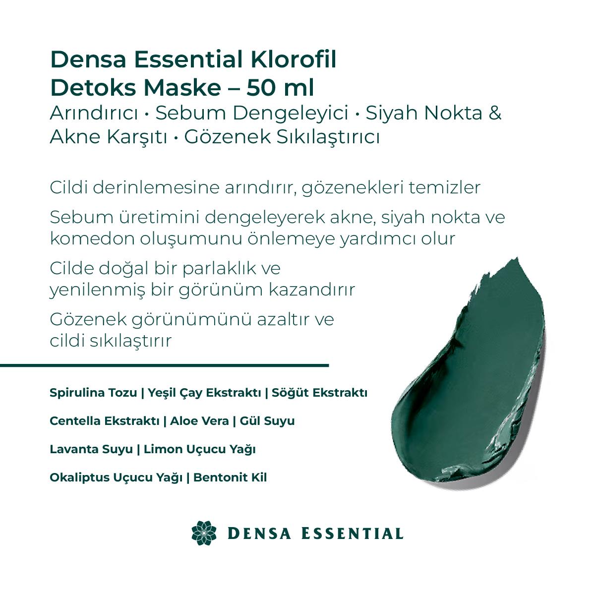 Densa Detoks Maske yakın çekim - Chappal