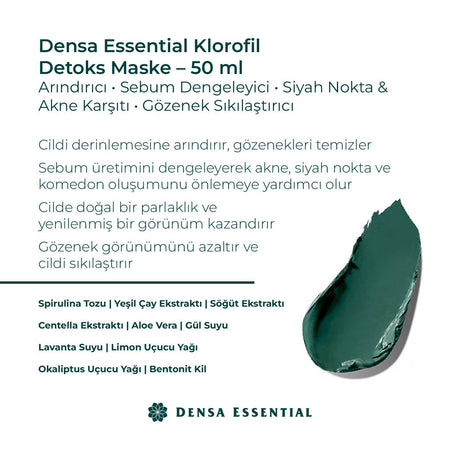 Densa Detoks Maske yakın çekim - Chappal