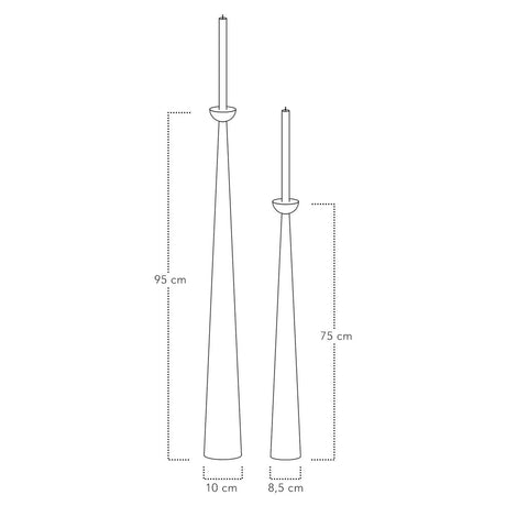 Flute Mumluk 95cm krem lifestyle - Chappal