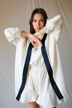 Kibele Düz Kimono yakın çekim - Chappal