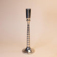 Metal Şamdan Gümüş Rengi 28 cm - Chappal