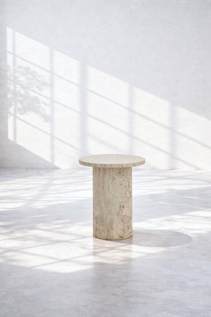 Pinot Travertine Small Size Side Table