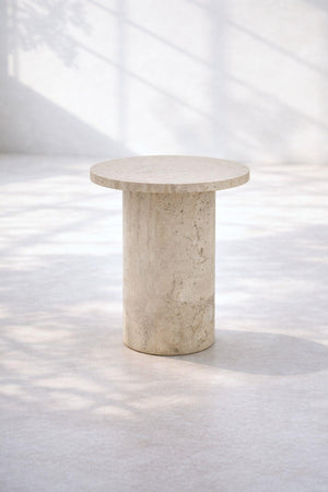 Pinot Travertine Small Size Side Table