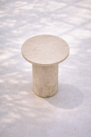 Pinot Travertine Small Size Side Table