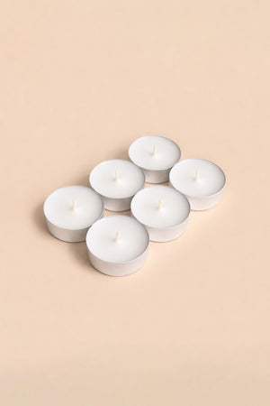 Tealight Mum Beyaz 6 Adet - Chappal