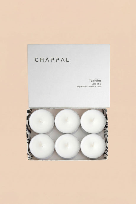 Tealight Mum Beyaz 6 Adet üçüncü görsel - Chappal