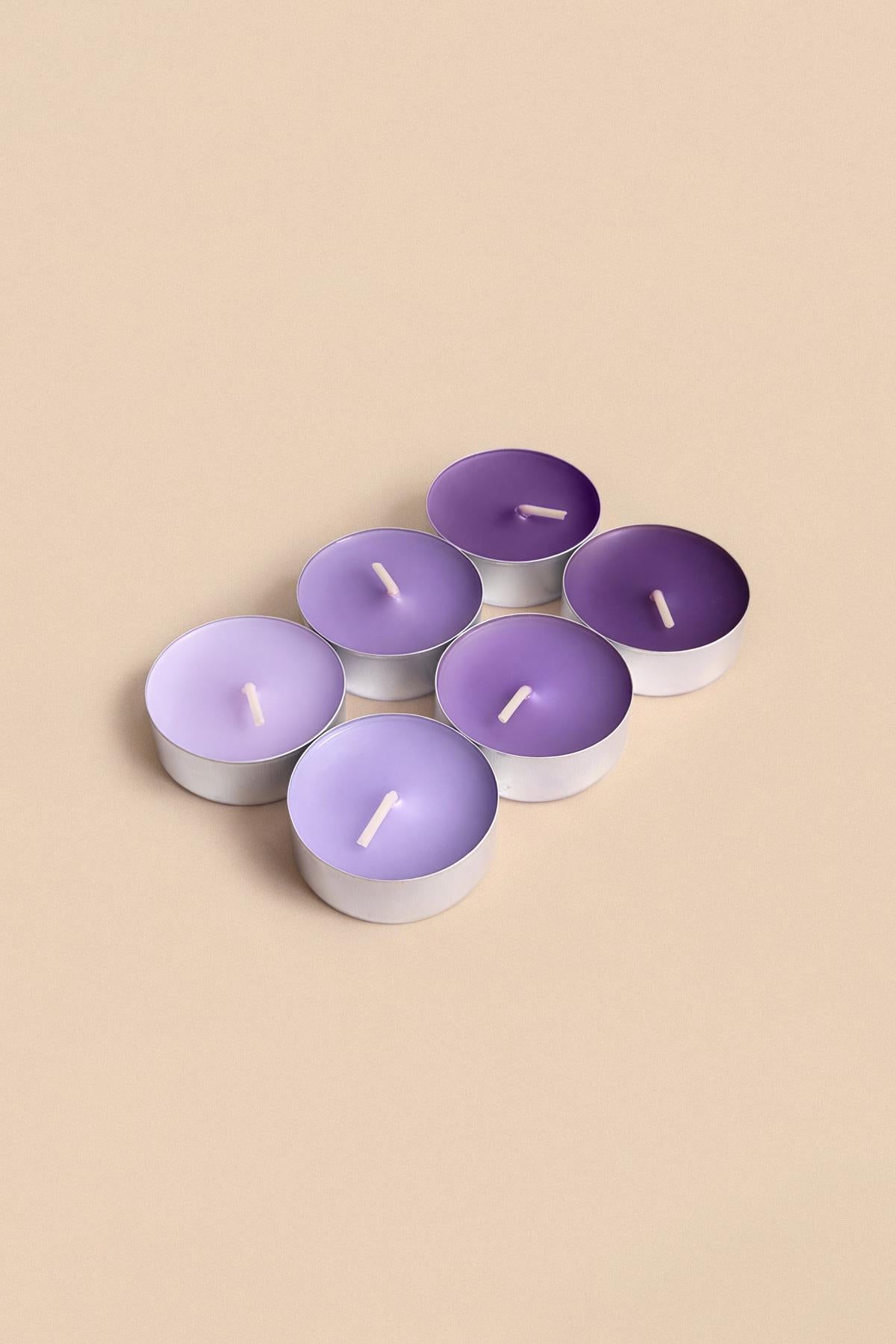 Tealight Candle Lavender 6 Pieces