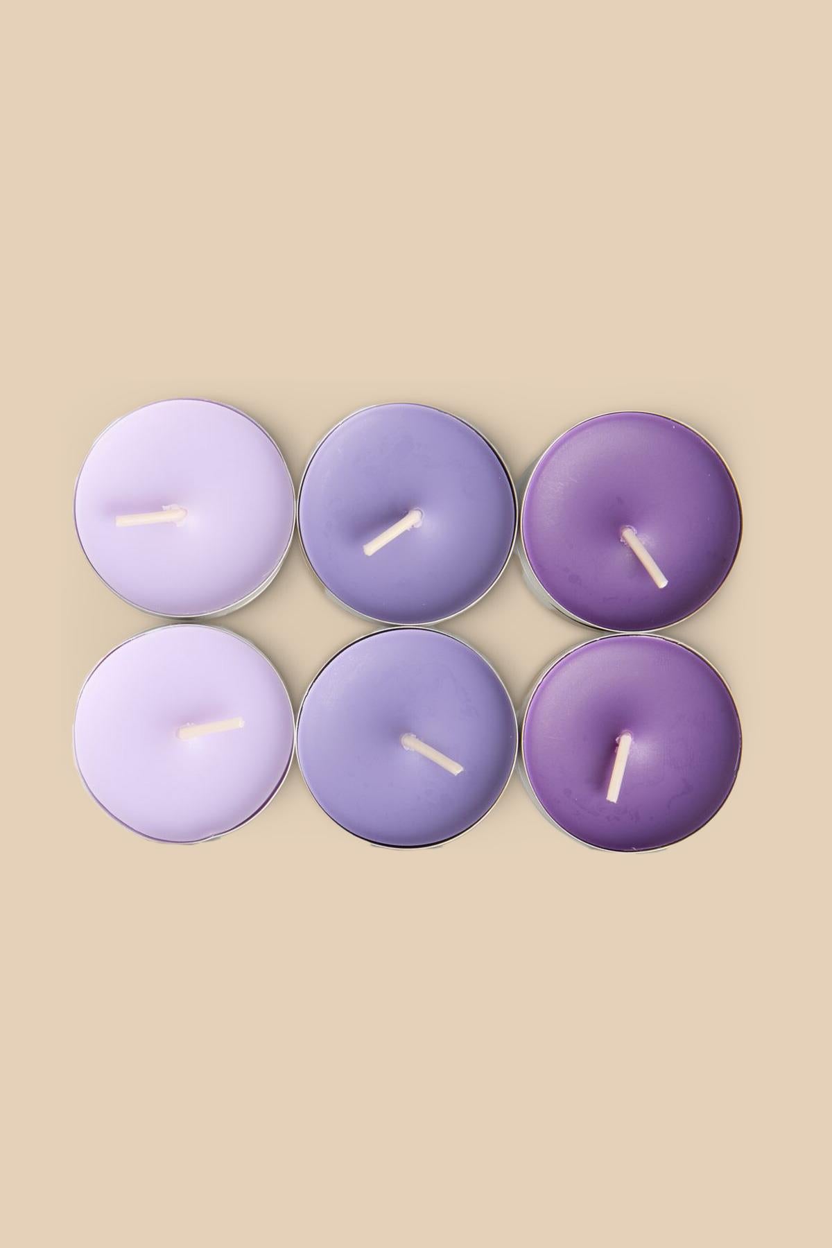Tealight Candle Lavender 6 Pieces