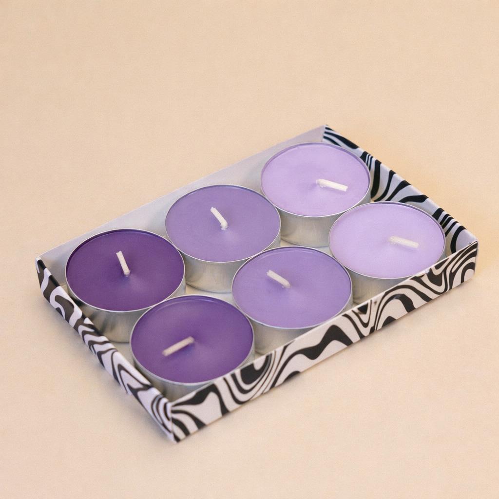 Tealight Candle Lavender 6 Pieces