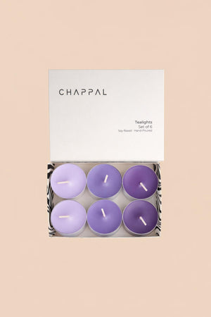 Tealight Candle Lavender 6 Pieces