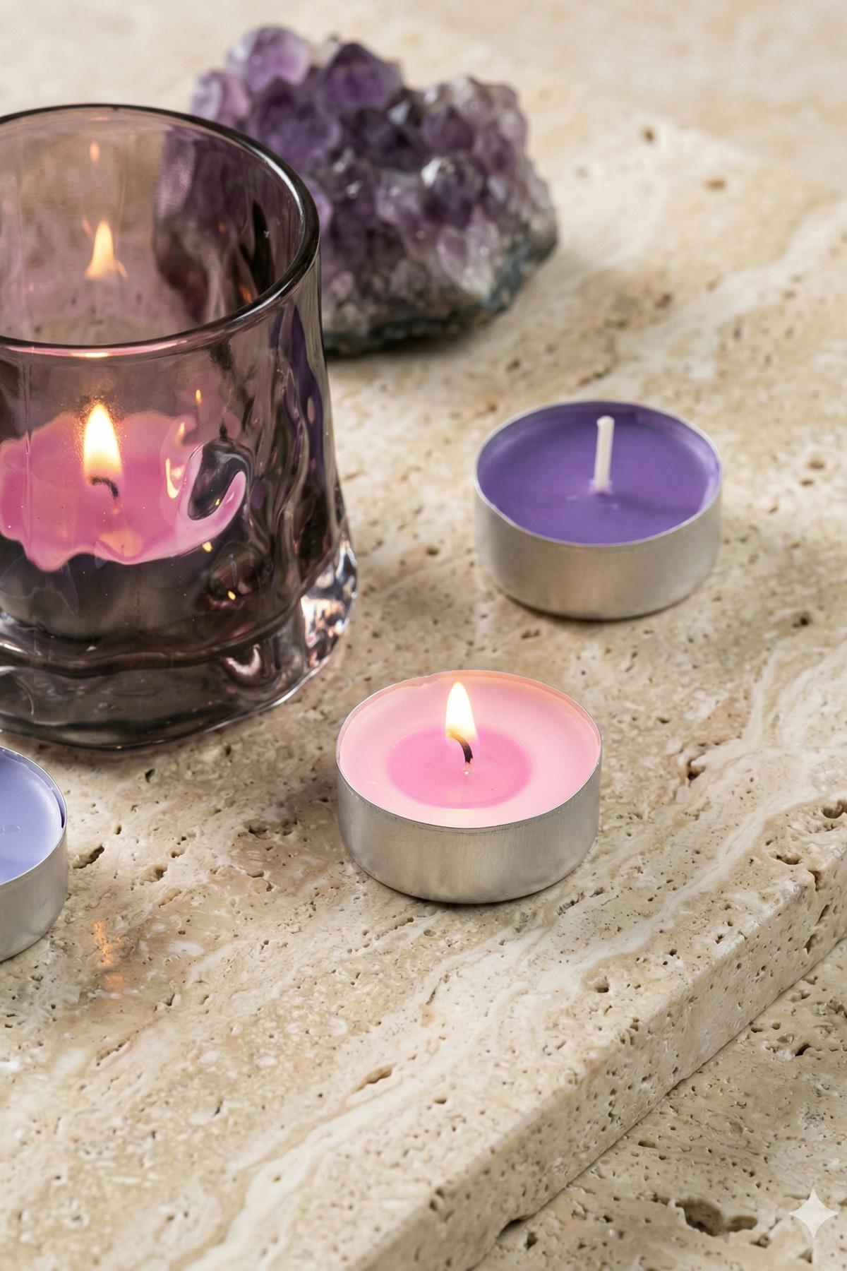 Tealight Candle Lavender 6 Pieces
